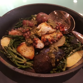 Harvest - Roasted octopus with preserved lemon, Weiser potatoes, sea asparagus, and harissa aioli - New American Near Me - Las Vegas, Nevada Harvest - Roasted octopus with preserved lemon, Weiser potatoes, sea asparagus, and harissa aioli - New American Near Me - Las Vegas, Nevada