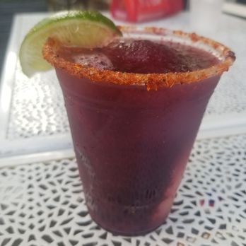 Bar Bruno - My Birthday Margarita - I had to get what I had the other day...Blueberry, Pineapple + Strawberry Margarita - New American Near Me - Brooklyn, New York