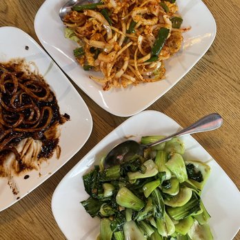 Frank's Noodle House - Black Bean Noodles, Stir-Fried Squid & Shanghai Baby Bok Choy - Chinese Near Me - Portland, Oregon Frank's Noodle House - Black Bean Noodles, Stir-Fried Squid & Shanghai Baby Bok Choy - Chinese Near Me - Portland, Oregon