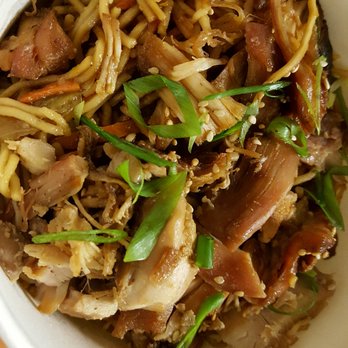 Lucky Belly - fried chow mein with teri chicken - Bars Near Me - Honolulu, Hawaii