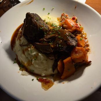 McLoone's Boathouse - This was short rib with sweet potato. The short rib was so tender. It fell apart, no knife needed. A must try entree. - New American Near Me - West Orange, New Jersey McLoone's Boathouse - This was short rib with sweet potato. The short rib was so tender. It fell apart, no knife needed. A must try entree. - New American Near Me - West Orange, New Jersey