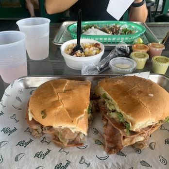 The Taco Stand - Carne Asada Torta and Corn in a Cup - Tacos Near Me - Houston, Texas The Taco Stand - Carne Asada Torta and Corn in a Cup - Tacos Near Me - Houston, Texas