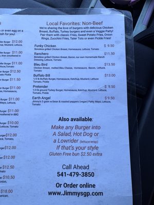 Menu photo 6 Jimmy's Classic Drive-In Grants Pass, OR Menu photo 6 Jimmy's Classic Drive-In Grants Pass, OR