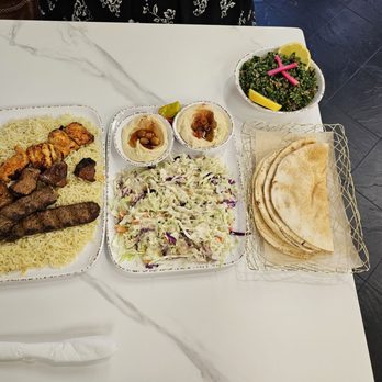 Levant Mediterranean Oven and Grill - Beef, chicken kabobs accompanied with rice, copious hummus, tabuli and lots of pita - Mediterranean Near Me - Pasadena, California Levant Mediterranean Oven and Grill - Beef, chicken kabobs accompanied with rice, copious hummus, tabuli and lots of pita - Mediterranean Near Me - Pasadena, California