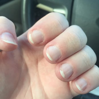 Pink Nails and Spa - Weird pointy manicure with no polish. Horrible service! - Nail Salons Near Me - Tomball, Texas Pink Nails and Spa - Weird pointy manicure with no polish. Horrible service! - Nail Salons Near Me - Tomball, Texas