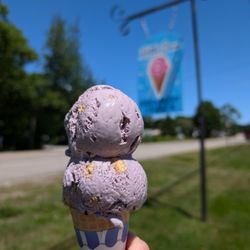 Kettle Cove Creamery and Shack - Blueberry Pie. One of their signature ice cream flavors!
