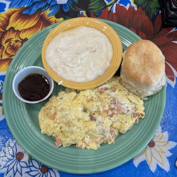 The Flying Biscuit Cafe - Smoked Salmon Scramble Grits Biscuit - Breakfast & Brunch Near Me - Birmingham, Alabama The Flying Biscuit Cafe - Smoked Salmon Scramble Grits Biscuit - Breakfast & Brunch Near Me - Birmingham, Alabama