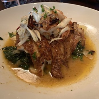 Pappadeaux Seafood Kitchen - Gluten free meal with grouper and spinach - Seafood Near Me - Phoenix, Arizona Pappadeaux Seafood Kitchen - Gluten free meal with grouper and spinach - Seafood Near Me - Phoenix, Arizona