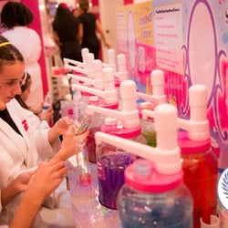 Glama Gal Tween Spa and Party Studio - Make your own shimmer lotion! You must pay to do this though!