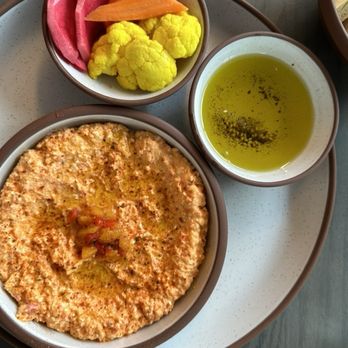 Arboleda Restaurant - Dip of the day - hummus with feta - Mediterranean Near Me - Scottsdale, Arizona Arboleda Restaurant - Dip of the day - hummus with feta - Mediterranean Near Me - Scottsdale, Arizona