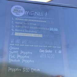 Philly Me Up Food Truck - The menu 2023