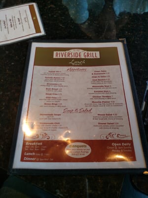 Menu photo 7 Riverside Grill & Bar Chino, CA