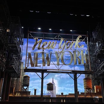 St James Theatre - Stage before musical begins - Performing Arts Near Me - New York, New York