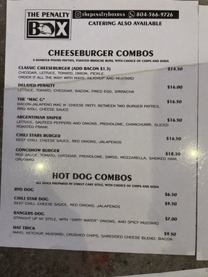 Menu photo 1 The Penalty Box Midlothian, VA