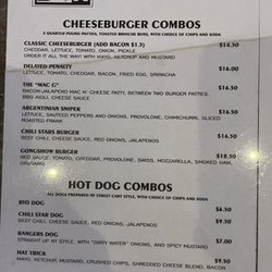 The Penalty Box - Menu