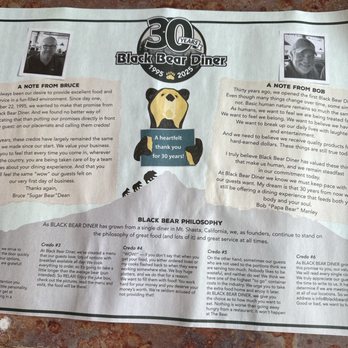 Black Bear Diner Vancouver - Their philosophy - Diners Near Me - Vancouver, Washington
