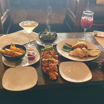 Tantalum Restaurant - Happy hour was ending so we doubled up on the drinks :-) - Asian Fusion Near Me - Long Beach, California Tantalum Restaurant - Happy hour was ending so we doubled up on the drinks :-) - Asian Fusion Near Me - Long Beach, California