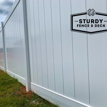 Sturdy Fence & Deck - 6ft white vinyl privacy fence - Roofing Near Me Sturdy Fence & Deck - 6ft white vinyl privacy fence - Roofing Near Me