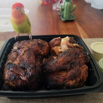 Loli Farms - very salty chicken, better if you dip in the sauces. - Peruvian Near Me - Pasadena, California Loli Farms - very salty chicken, better if you dip in the sauces. - Peruvian Near Me - Pasadena, California