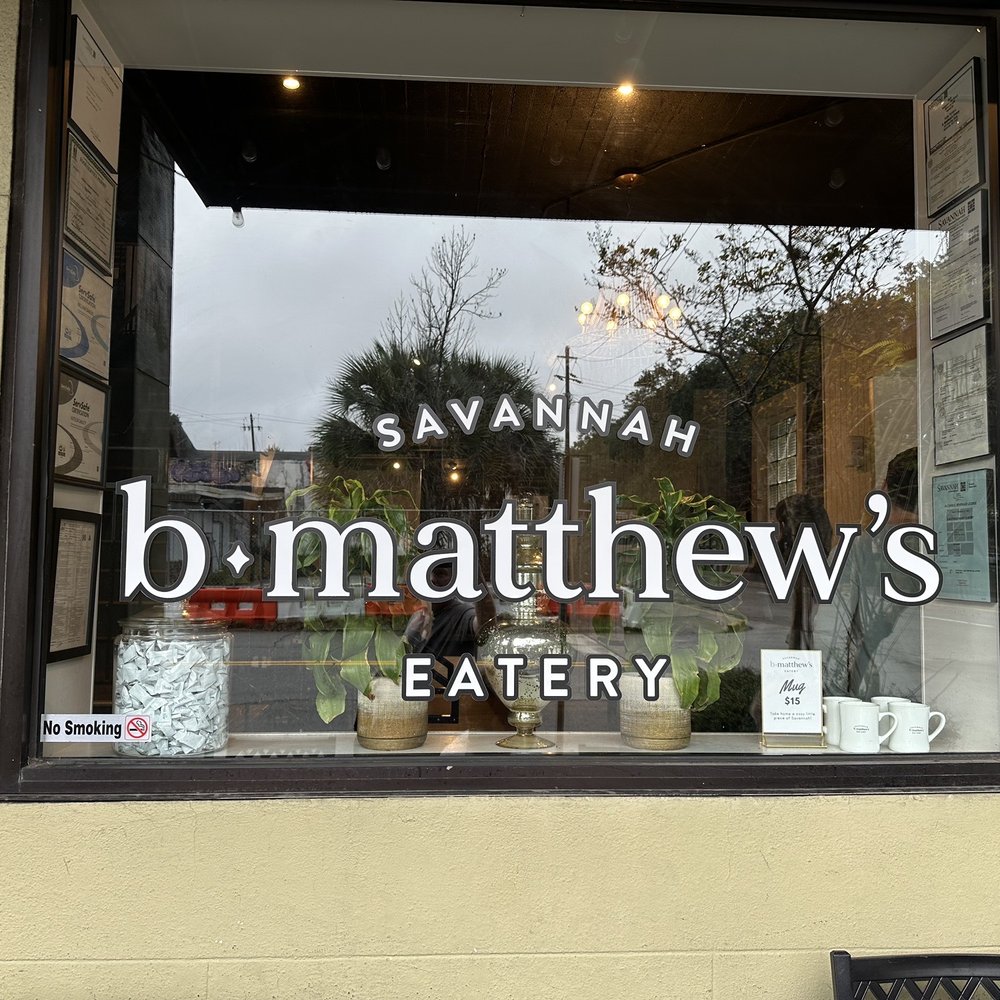 B Matthews Eatery - Outside - New American Near Me - Savannah, Georgia B Matthews Eatery - Outside - New American Near Me - Savannah, Georgia