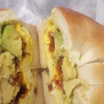 Bagels Etc. - Bacon egg cheese w/ avocado on a plain bagel with butter - Bagels Near Me - Washington, DC, District of Columbia
