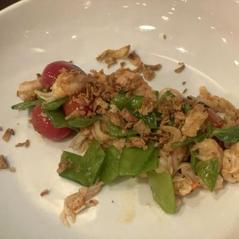 Plates Restaurant & Bar - Crawfish with snap peas and uzu vinaigrette - Seafood Near Me - New Orleans, Louisiana Plates Restaurant & Bar - Crawfish with snap peas and uzu vinaigrette - Seafood Near Me - New Orleans, Louisiana