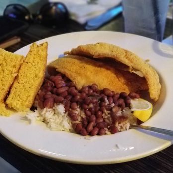 Pacific Southern - Catfish red beans and rice with cornbread - Southern Near Me - Tacoma, Washington