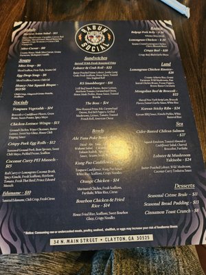 Menu photo 5 Rabun Social Clayton, GA Menu photo 5 Rabun Social Clayton, GA