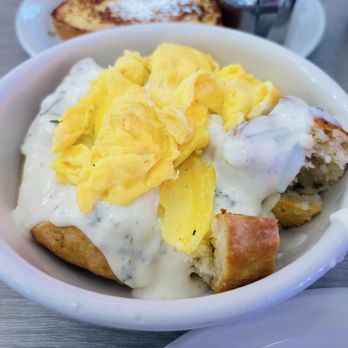 Millie's Cafe - Pasadena - 1/2 order biscuits and gravy with scrambled eggs - Breakfast & Brunch Near Me - Pasadena, California Millie's Cafe - Pasadena - 1/2 order biscuits and gravy with scrambled eggs - Breakfast & Brunch Near Me - Pasadena, California