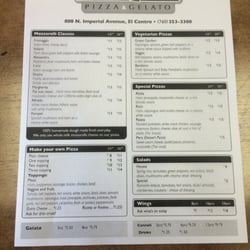 Mozzarelli - Menu