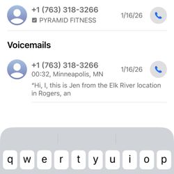 Anytime Fitness - some of the proof that Jennifer is lying about contacting me and hassling me about signing with another club