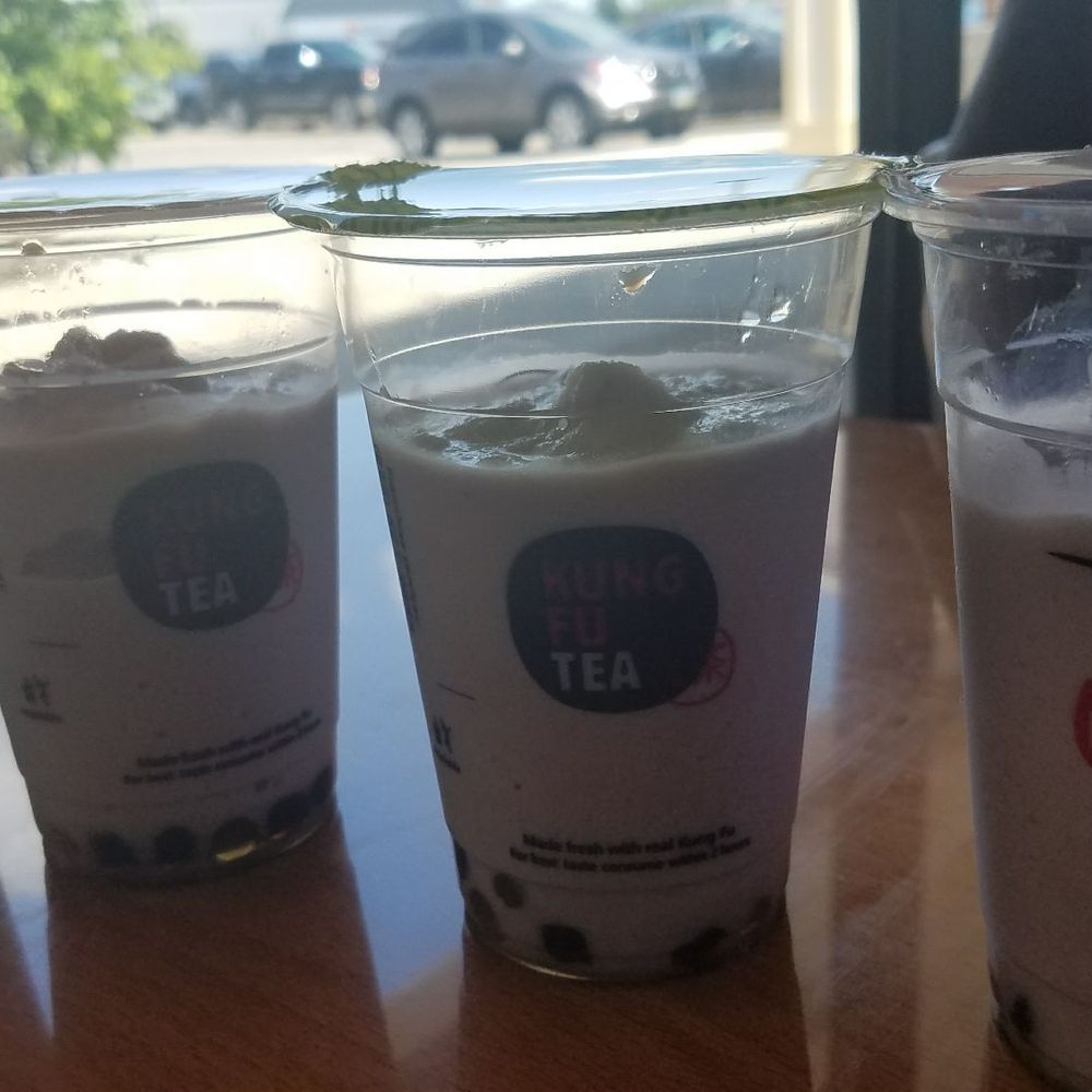 Kung Fu Tea - 2 orders split into 4..sharing is caring! - Bubble Tea Near Me - Columbus, Ohio Kung Fu Tea - 2 orders split into 4..sharing is caring! - Bubble Tea Near Me - Columbus, Ohio