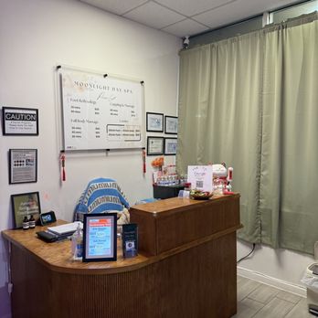 Moonlight Day Spa - Front desk area - Massage Near Me - South Plainfield, New Jersey