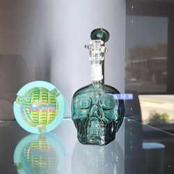 LIV Cannabis - Custom glass skull bong
