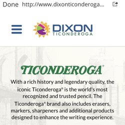 Dixon Ticonderoga Company - A historic American Company. Posted with review 04/30/22