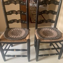 Warwick Antique Barn - 35yr old caned side chairs purchased in Bethlehem PA