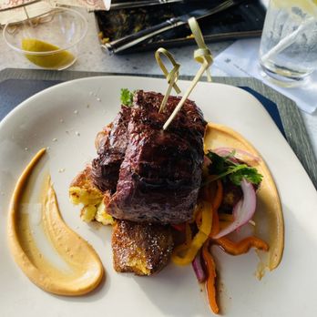 Gumbo Limbo - Skirt Steak with Aioli and Vegetable Slaw - Seafood Near Me - Naples, Florida Gumbo Limbo - Skirt Steak with Aioli and Vegetable Slaw - Seafood Near Me - Naples, Florida