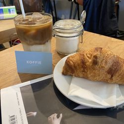 KOFFIE - sweetened iced latte croissant