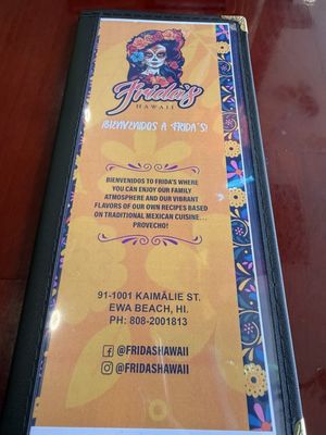 Menu photo 3 Frida's Hawaii Ewa Beach, HI Menu photo 3 Frida's Hawaii Ewa Beach, HI