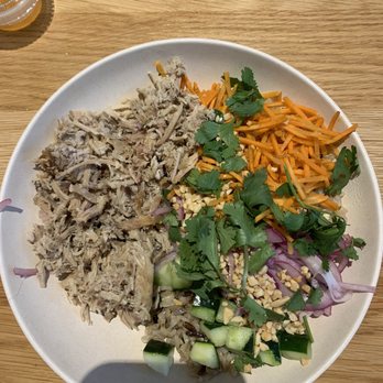 Modern Market Eatery - Lemongrass pork bowl - hold the jalapeños - Salad Near Me - Austin, Texas