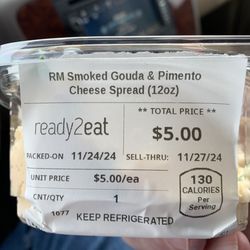 United Supermarkets - Smoked Gouda pimento cheese. This stuff is fantastic! Try it!