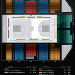 Motor City Cruise home arena seating chart and ticket pricing. Wayne State Fieldhouse.