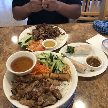 Pho Mai Han - Vermicelli w/ BBQ Pork & Spring rolls, fiancé's BBQ Sirloin Pork slices rice plate & Summer rolls - Vietnamese Near Me - Waipahu, Hawaii Pho Mai Han - Vermicelli w/ BBQ Pork & Spring rolls, fiancé's BBQ Sirloin Pork slices rice plate & Summer rolls - Vietnamese Near Me - Waipahu, Hawaii