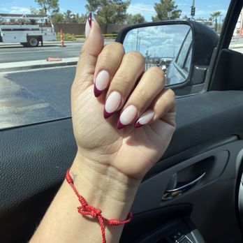 Sunset Nail Spa - Medium almond gel x - French tips - Nail Salons Near Me - Henderson, Nevada Sunset Nail Spa - Medium almond gel x - French tips - Nail Salons Near Me - Henderson, Nevada