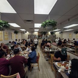 Packed dining room
