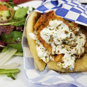 Athens Café - Chicken gyro (Chicken breast) - Mediterranean Near Me - Austin, Texas Athens Café - Chicken gyro (Chicken breast) - Mediterranean Near Me - Austin, Texas