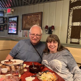 Guzzardo's Italian Villa - The pork ribeye and my lovely wife. - Italian Near Me - Lincoln, Illinois Guzzardo's Italian Villa - The pork ribeye and my lovely wife. - Italian Near Me - Lincoln, Illinois