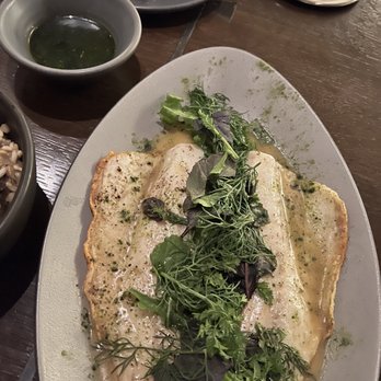 Harvest - Wood roasted branzino with sea bean pesto - New American Near Me - Las Vegas, Nevada Harvest - Wood roasted branzino with sea bean pesto - New American Near Me - Las Vegas, Nevada