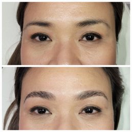 Brow lamination and threading
