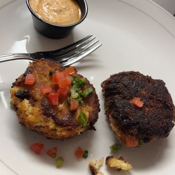 Hamilton’s on Ogletree Road - burnt crab cake - American Near Me - Auburn, Alabama Hamilton’s on Ogletree Road - burnt crab cake - American Near Me - Auburn, Alabama